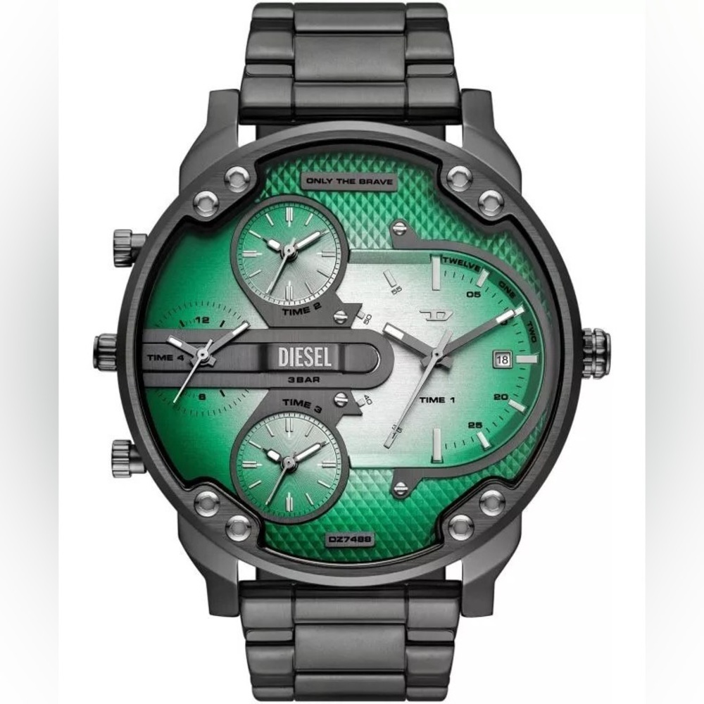 New Authentic Diesel Mr. Daddy Slim Multi-Movement Stainless Steel Watch –
